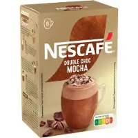 Nescafe Double choc mocka oploskoffie - 6 doosje x 8 zakjes