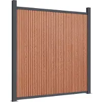 vidaXL Schuttingpaneel 872x186 cm HKC bruin