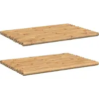 vidaXL Badmatten 2 st 70x50 cm bamboe