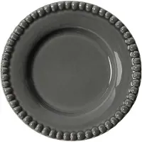 PotteryJo Daria bordje Ø18 cm 2-pack Clean grey