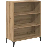 vidaXL Dressoir Artisan Eiken 69,5 x 32,5 x 90 cm Bewerkt hout