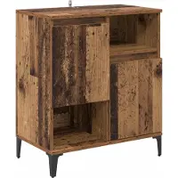 vidaXL Dressoir Oudhout 60 x 35 x 70 cm Bewerkt hout