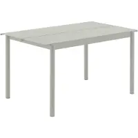 Muuto Linear Tafel 75x140 Cm Grijs - Tuintafel Staal Grey - LSTTAB140A04