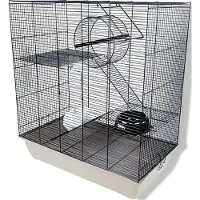 Gebr. De Boon Interzoo rattenkooi Rat 70 zwart/beige Interzoo