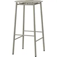 AYTM Novo metalen barkruk voor buiten, taupe, 75 cm