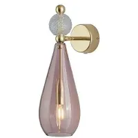 Ebb & Flow Smykke Wandlamp Obsidian | Crystal ball | Gold E14 IP20