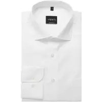 Venti Comfort Fit Overhemd wit, Effen