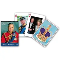 Piatnik King Charles III speelkaarten - kaartspel voor verzamelaars en fans.
