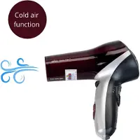Klein Toys Braun Satin Hair 7 haardroger met borstel - incl. ventilator met koude-lucht-mechanisme - zwart roze