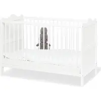Pinolino Kinderbed Florentina 60 x 120 cm - Wit - Verstelbare bodem & Uitneembare spijlen
