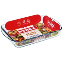 Pyrex Rechthoekige glazen ovenschaal 2,6 liter - 35 x 23 x 5 cm - Ovenschotel schalen - Bakvorm