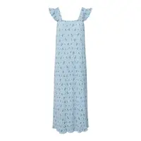 Pieces Jurk 'PCFlora' royal blue/koningsblauw / lichtblauw / spar