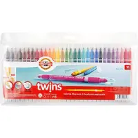 Koh-I-Noor Twins Dubbelzijdige Markers, 30 Kleuren