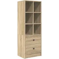 vidaXL Highboard met lade Sonoma Eik 45,5 x 34 x 127 cm