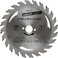 Wolfcraft Handcirkelzaagblad | HM | 24 Zähne | Ø160mm | 1 stuk - 6468000