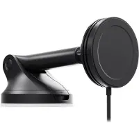 IOttie Velox Houder - Magnetische Telefoonhouder Auto Raam/Dashboard - Compatibel met MagSafe / Qi2 - 15W Draadloos Opladen - Zwart