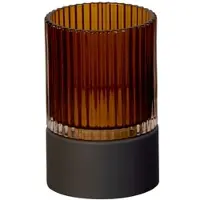 FISCHER&HONSEL GMBH Buitenlamp Ariva Pro Outdoor Geribbeld Bruin