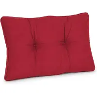 Beautissu loungekussen XLuna †“ rugkussen rood 70x40 cm kussen in matraskussen kwaliteit