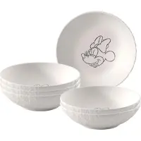 Villeroy & Boch Dessertschaaltje Manufacture Rock Mickey Mouse Blanc 120ml (Set van 6)