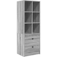 vidaXL Highboard met lade Grijs Sonoma 45,5 x 34 x 127 cm