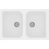 vidaXL Keukenwasbak Wit 76 x 48 x 30 cm Kwarts en hars
