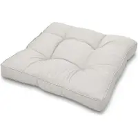 Beautissu loungekussen XLuna †“ zitkussen licht grijs 40x40 cm kussen in matraskussen kwaliteit