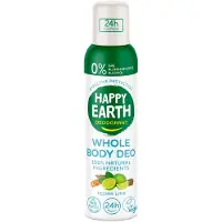 Happy Earth 100% Natuurlijke Body Deo Spray Cedar Lime 100 ml