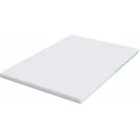 vidaXL Matras Topper Wit 140 x 200 cm Jacquard stof