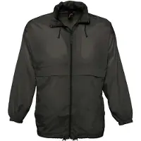 Sols Unisex Surf Windbreaker Lichtgewicht Jasje (Zwart)
