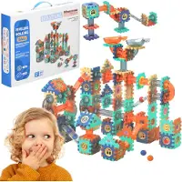 Springos Constructiespeelgoed - Bouwspeelgoed - Bouw- en montageblokken voor kinderen - Ballenbakbaan - Meerkleurig - 246 Stuks