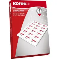 Kores L7032 - Etiketten A4 70x32mm 100 vel 27 etiketten per vel (100 stuks)