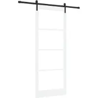 vidaXL Schuifdeur ORKDAL Wit en Zwart 93 x 232 cm