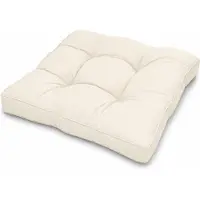 Beautissu loungekussen XLuna †“ zitkussen natuur 60x60 cm kussen in matraskussen kwaliteit
