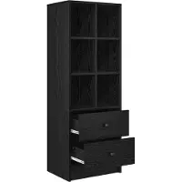vidaXL Highboard met lade Zwart Eiken 45,5 x 34 x 127 cm
