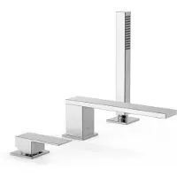 Tres Cuadro Badmengkraan voor randset met handdouche Chroom 00616105