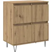 vidaXL Dressoirs 3 st Artisan Eiken