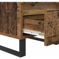 vidaXL Nachtkastje Oudhout 40 x 35 x 50 cm Bewerkt hout