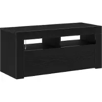 vidaXL TV Kast 90 x 35 x 40 cm Zwart Eiken Bewerkt hout