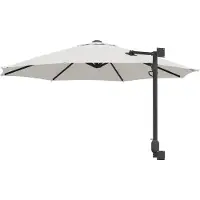 vidaXL Tuinparasol 248 x 248 x 148 cm Polyester en Staal Zand