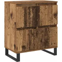 vidaXL Dressoir 3 st Oudhout 60 x 35 x 70 cm