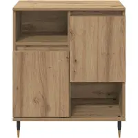 vidaXL Dressoirs 3 st Artisan Eiken 60 x 35 x 70 cm