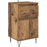 vidaXL Dressoir Oud hout 35 x 40 x 70 cm Bewerkt hout