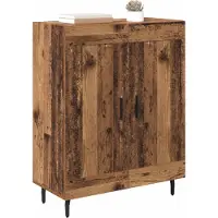 vidaXL Dressoir Oud Hout 69,5 x 34 x 90 cm Geengineerd Hout en IJzer