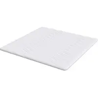 vidaXL Matras Topper Wit 200 x 200 cm Knit Stof