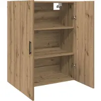 vidaXL Wandkast 2 st Artisan Eiken 69,5 x 34 x 90 cm Bewerkt hout