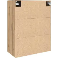 vidaXL Wandkast Artisan Eiken 69,5 x 34 x 90 cm Bewerkt hout