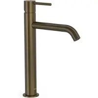 Tres Wastafelmengkraan study exclusive 30,4 cm 1-hendel rond zwart brons