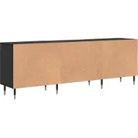 vidaXL TV Kast 150 x 30 x 50 cm Zwart eiken Bewerkt hout