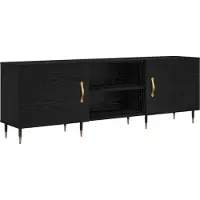 vidaXL TV Kast 150 x 30 x 50 cm Zwart eiken Bewerkt hout