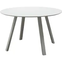 Woood Auke Tuintafel - Aluminium - Mist/Grijs - 75x120x120